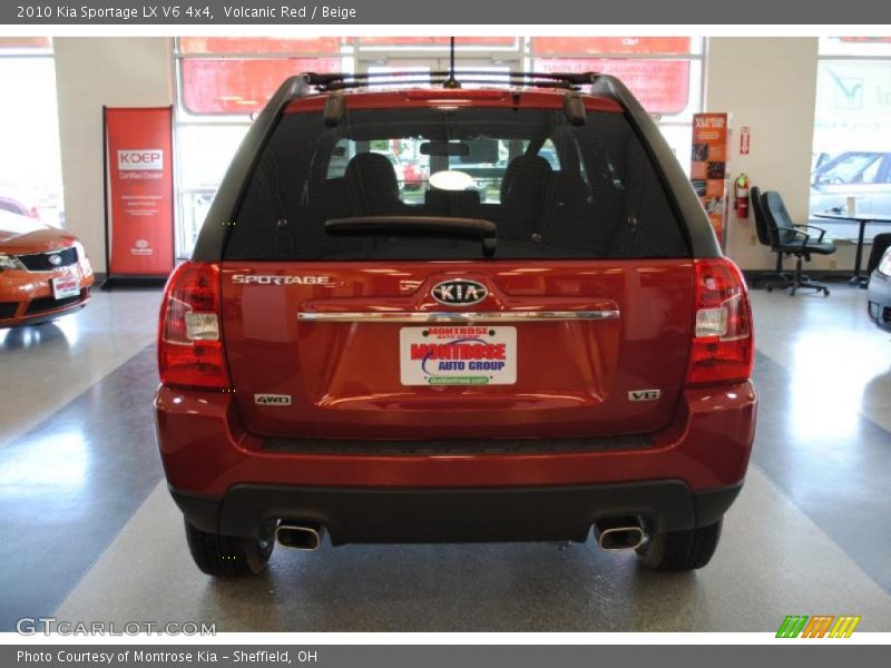 Volcanic Red / Beige 2010 Kia Sportage LX V6 4x4