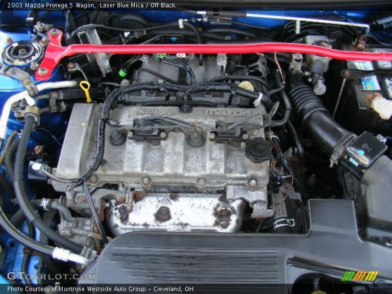 Laser Blue Mica / Off Black 2003 Mazda Protege 5 Wagon