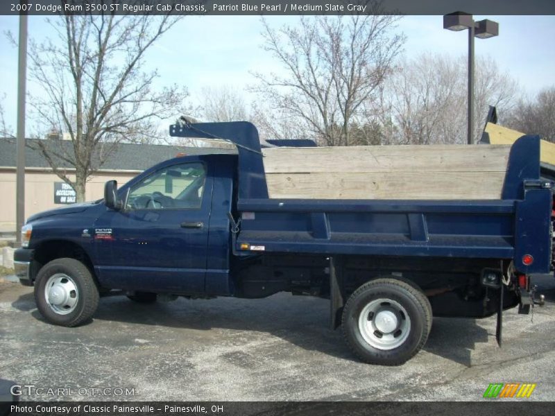 Patriot Blue Pearl / Medium Slate Gray 2007 Dodge Ram 3500 ST Regular Cab Chassis
