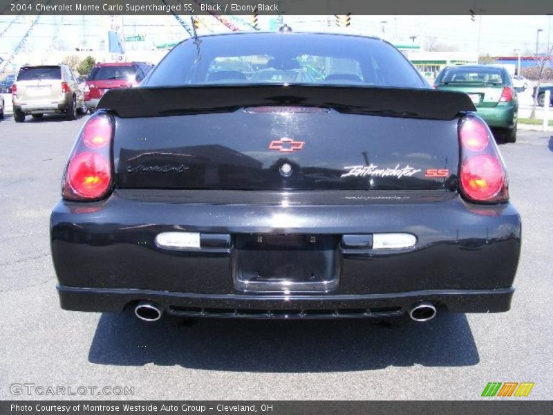Black / Ebony Black 2004 Chevrolet Monte Carlo Supercharged SS