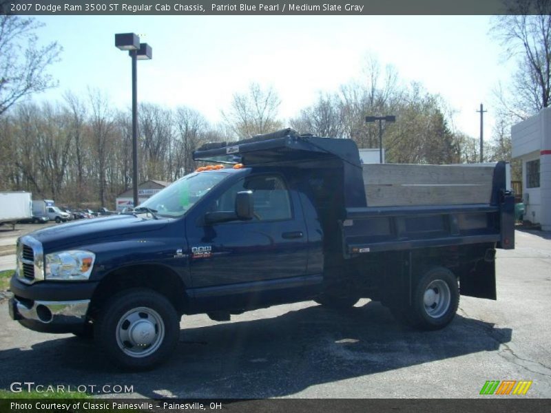 Patriot Blue Pearl / Medium Slate Gray 2007 Dodge Ram 3500 ST Regular Cab Chassis