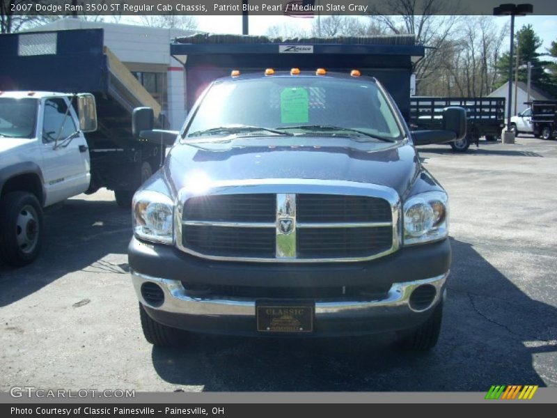 Patriot Blue Pearl / Medium Slate Gray 2007 Dodge Ram 3500 ST Regular Cab Chassis