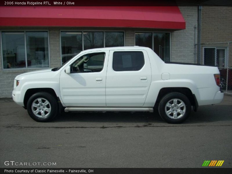 White / Olive 2006 Honda Ridgeline RTL