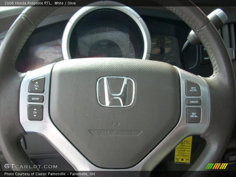White / Olive 2006 Honda Ridgeline RTL