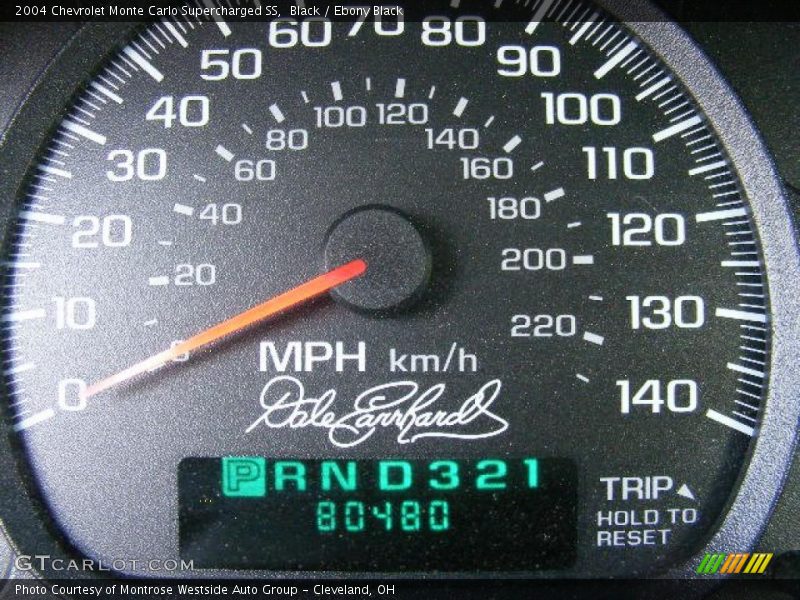 Black / Ebony Black 2004 Chevrolet Monte Carlo Supercharged SS