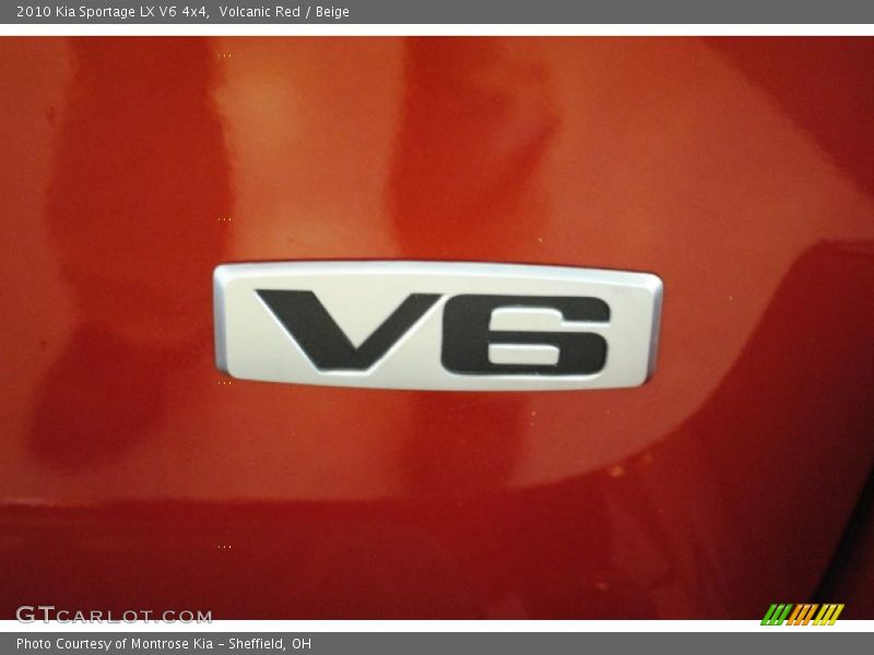 Volcanic Red / Beige 2010 Kia Sportage LX V6 4x4