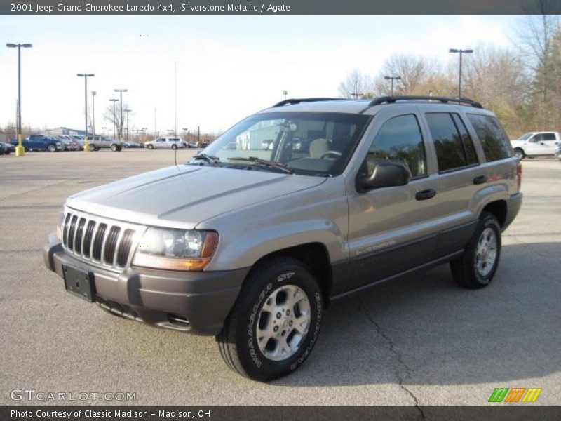 Silverstone Metallic / Agate 2001 Jeep Grand Cherokee Laredo 4x4