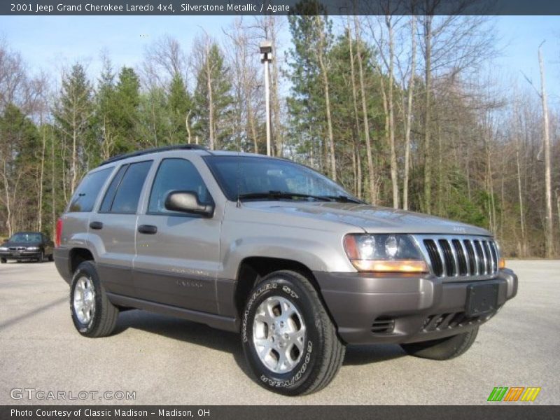 Silverstone Metallic / Agate 2001 Jeep Grand Cherokee Laredo 4x4