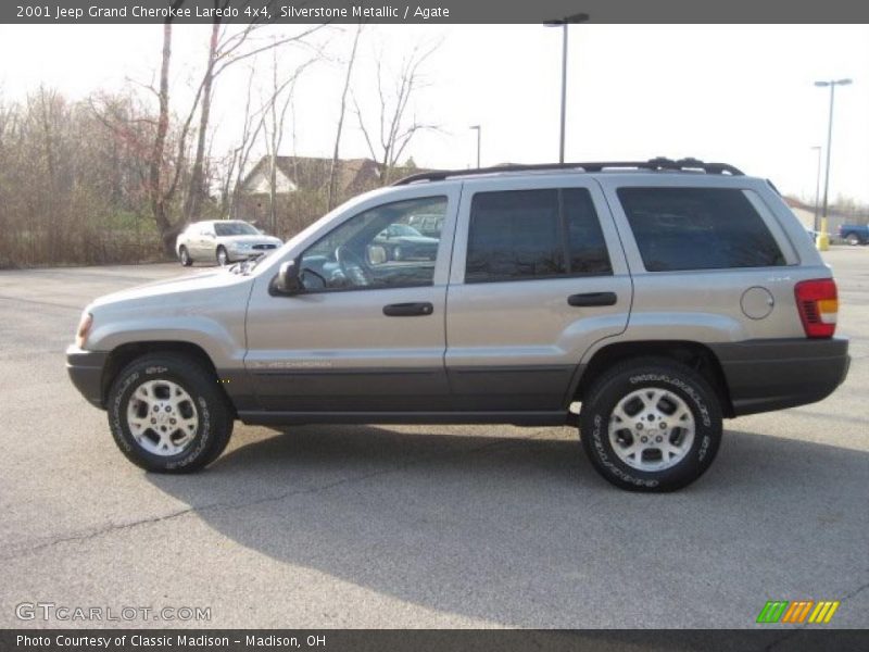 Silverstone Metallic / Agate 2001 Jeep Grand Cherokee Laredo 4x4