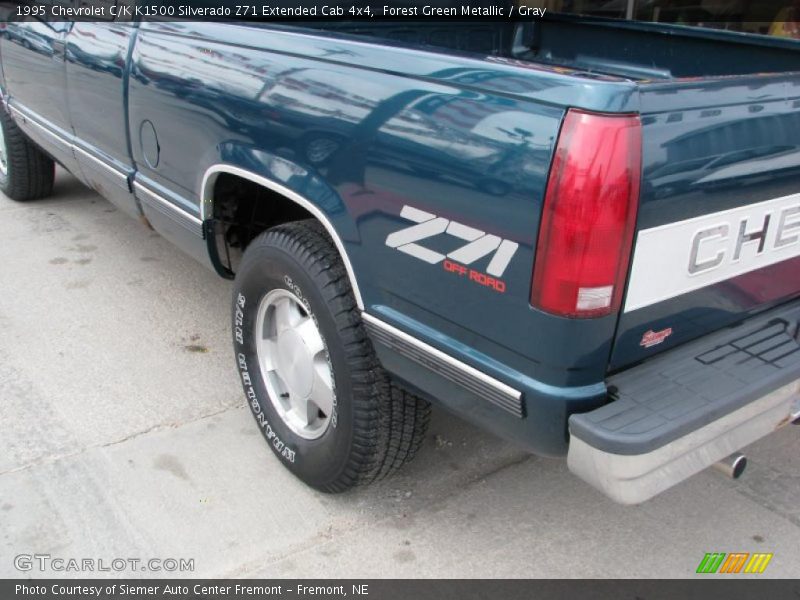 Forest Green Metallic / Gray 1995 Chevrolet C/K K1500 Silverado Z71 Extended Cab 4x4