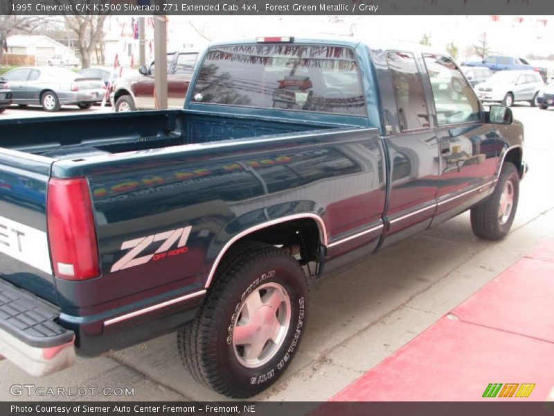 Forest Green Metallic / Gray 1995 Chevrolet C/K K1500 Silverado Z71 Extended Cab 4x4