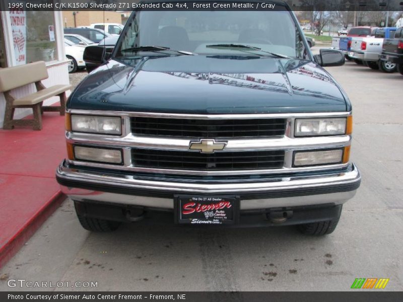 Forest Green Metallic / Gray 1995 Chevrolet C/K K1500 Silverado Z71 Extended Cab 4x4