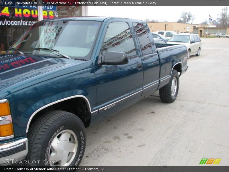 Forest Green Metallic / Gray 1995 Chevrolet C/K K1500 Silverado Z71 Extended Cab 4x4