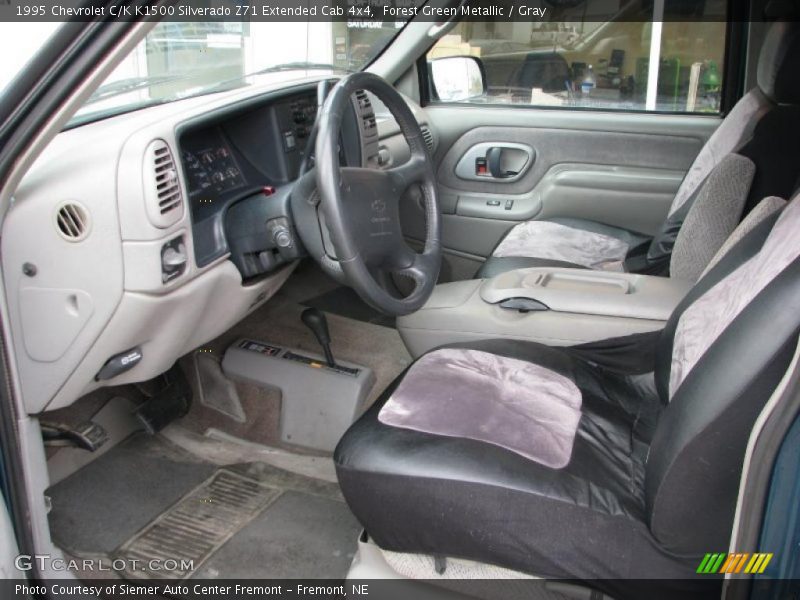 Forest Green Metallic / Gray 1995 Chevrolet C/K K1500 Silverado Z71 Extended Cab 4x4