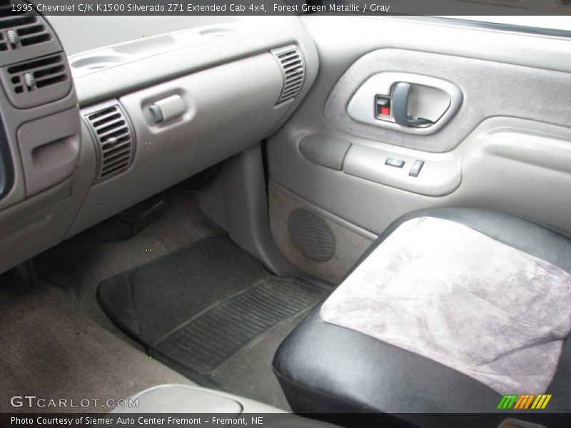 Forest Green Metallic / Gray 1995 Chevrolet C/K K1500 Silverado Z71 Extended Cab 4x4