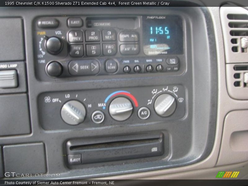 Forest Green Metallic / Gray 1995 Chevrolet C/K K1500 Silverado Z71 Extended Cab 4x4