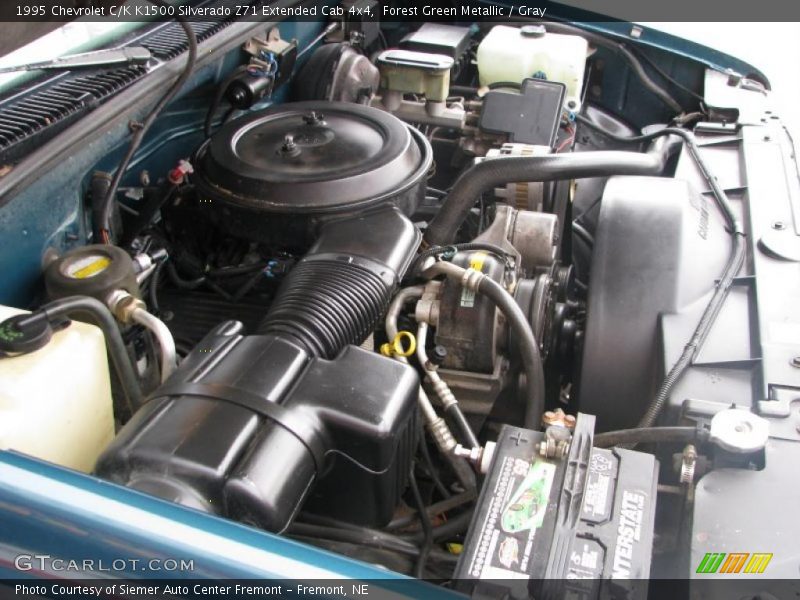 Forest Green Metallic / Gray 1995 Chevrolet C/K K1500 Silverado Z71 Extended Cab 4x4