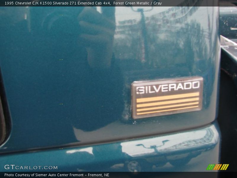Forest Green Metallic / Gray 1995 Chevrolet C/K K1500 Silverado Z71 Extended Cab 4x4