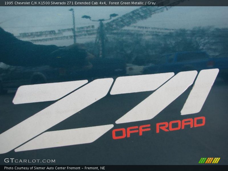 Forest Green Metallic / Gray 1995 Chevrolet C/K K1500 Silverado Z71 Extended Cab 4x4