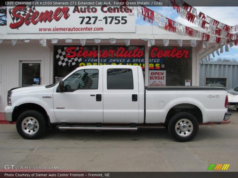 Forest Green Metallic / Gray 1995 Chevrolet C/K K1500 Silverado Z71 Extended Cab 4x4