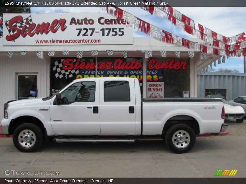 Forest Green Metallic / Gray 1995 Chevrolet C/K K1500 Silverado Z71 Extended Cab 4x4