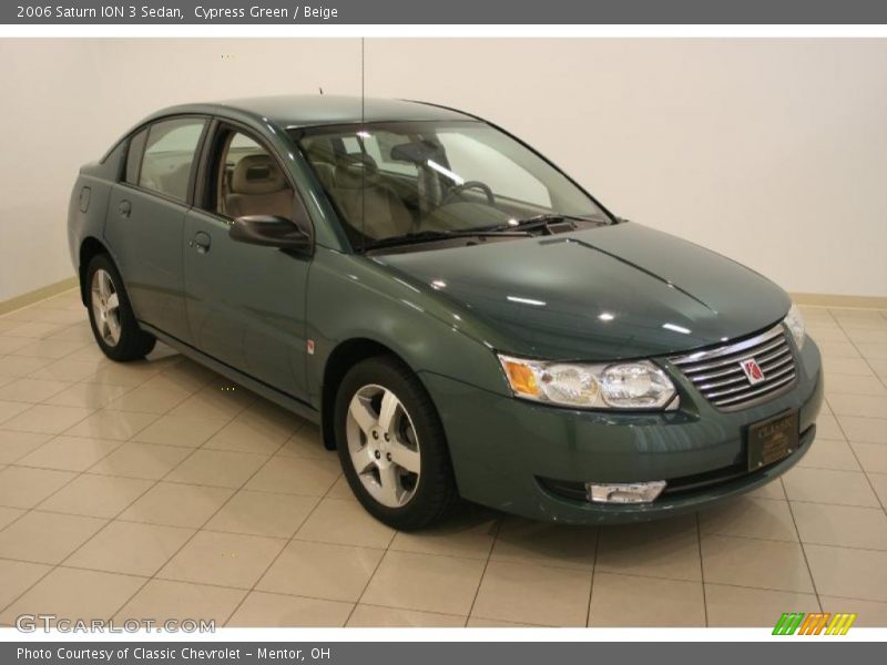 Cypress Green / Beige 2006 Saturn ION 3 Sedan