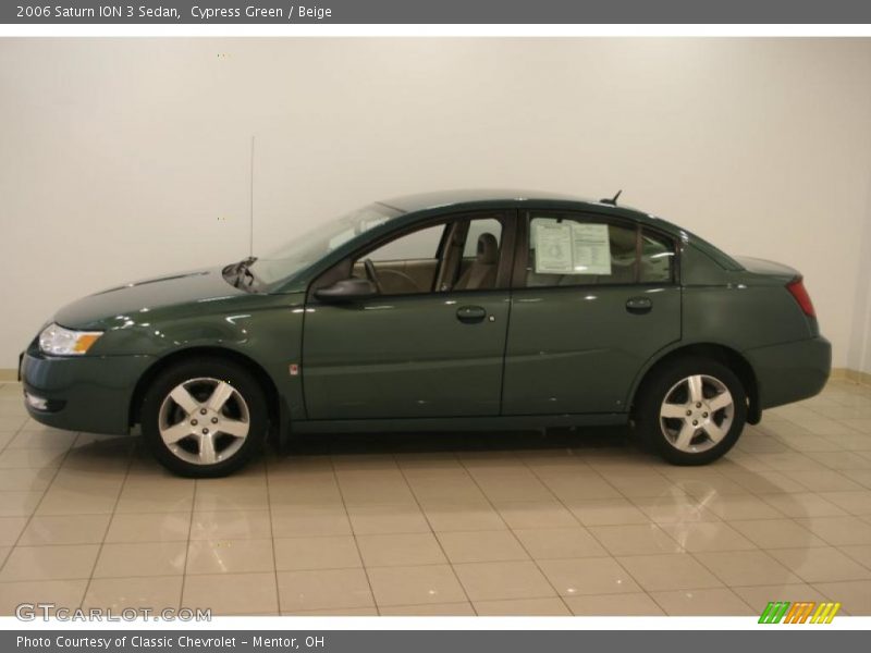 Cypress Green / Beige 2006 Saturn ION 3 Sedan