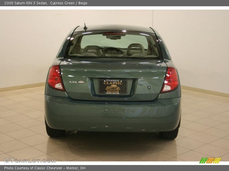 Cypress Green / Beige 2006 Saturn ION 3 Sedan