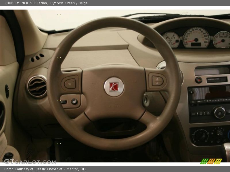 Cypress Green / Beige 2006 Saturn ION 3 Sedan