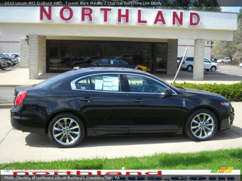 Tuxedo Black Metallic / Charcoal Black/Fine Line Ebony 2010 Lincoln MKS EcoBoost AWD