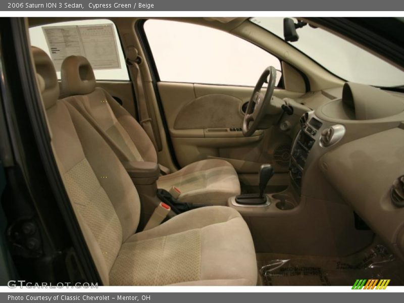 Cypress Green / Beige 2006 Saturn ION 3 Sedan