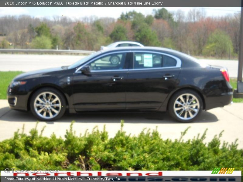 Tuxedo Black Metallic / Charcoal Black/Fine Line Ebony 2010 Lincoln MKS EcoBoost AWD