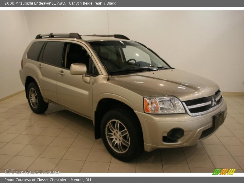 Canyon Beige Pearl / Black 2008 Mitsubishi Endeavor SE AWD