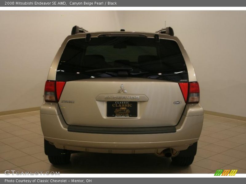 Canyon Beige Pearl / Black 2008 Mitsubishi Endeavor SE AWD
