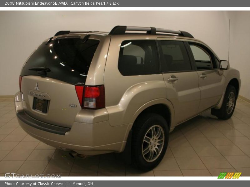 Canyon Beige Pearl / Black 2008 Mitsubishi Endeavor SE AWD