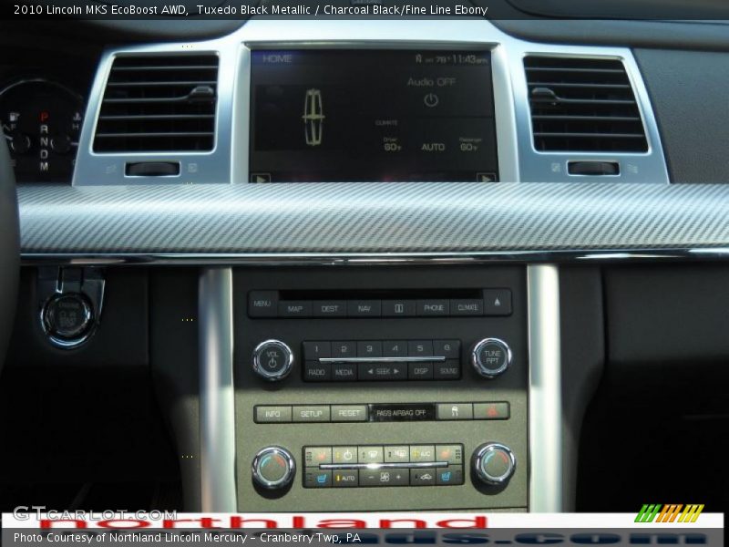 Tuxedo Black Metallic / Charcoal Black/Fine Line Ebony 2010 Lincoln MKS EcoBoost AWD