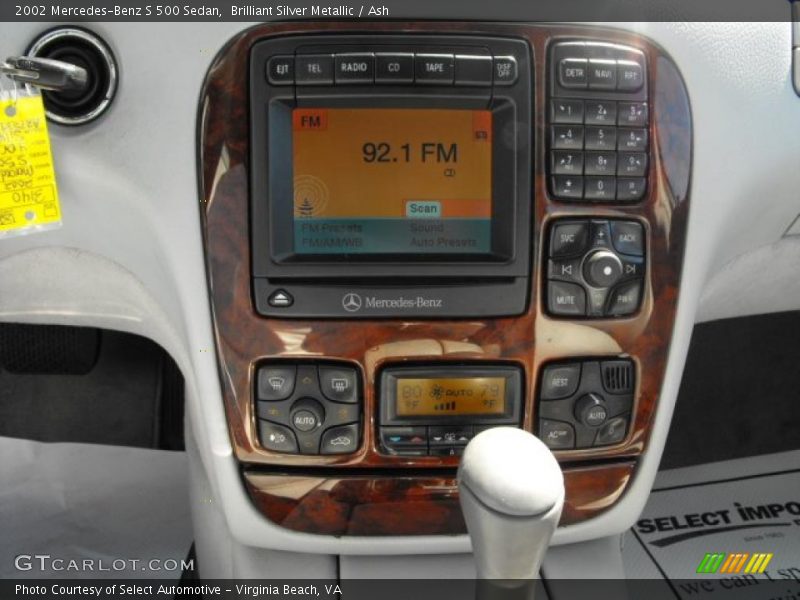 Brilliant Silver Metallic / Ash 2002 Mercedes-Benz S 500 Sedan