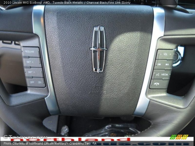 Tuxedo Black Metallic / Charcoal Black/Fine Line Ebony 2010 Lincoln MKS EcoBoost AWD