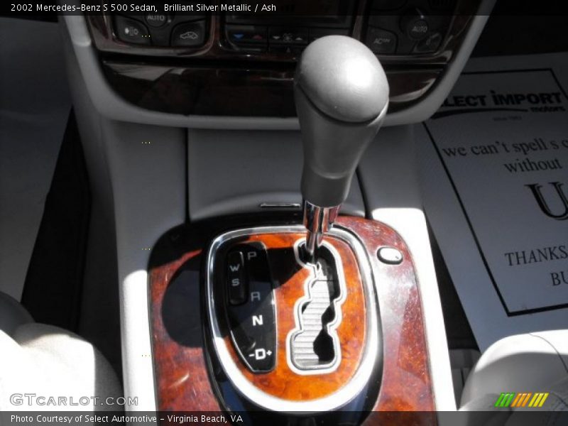 Brilliant Silver Metallic / Ash 2002 Mercedes-Benz S 500 Sedan