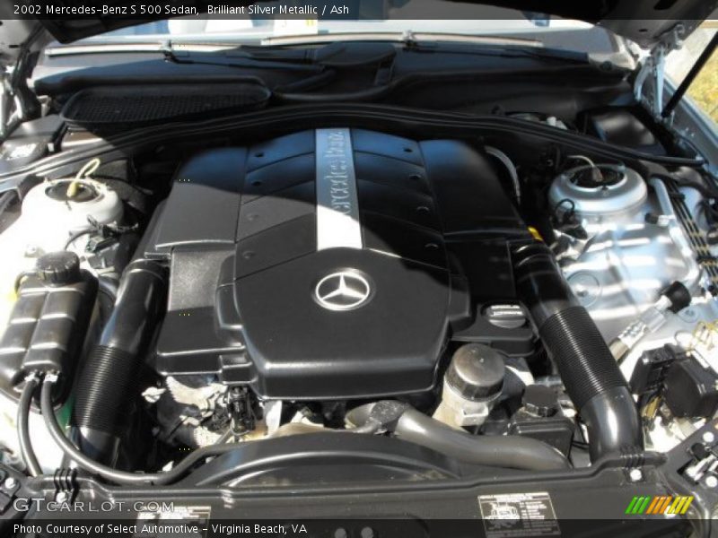 Brilliant Silver Metallic / Ash 2002 Mercedes-Benz S 500 Sedan