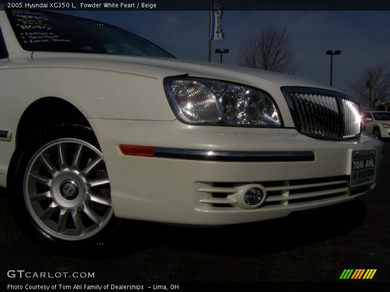 Powder White Pearl / Beige 2005 Hyundai XG350 L