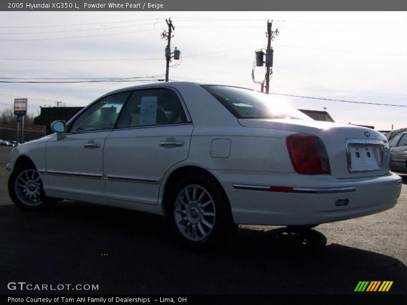 Powder White Pearl / Beige 2005 Hyundai XG350 L