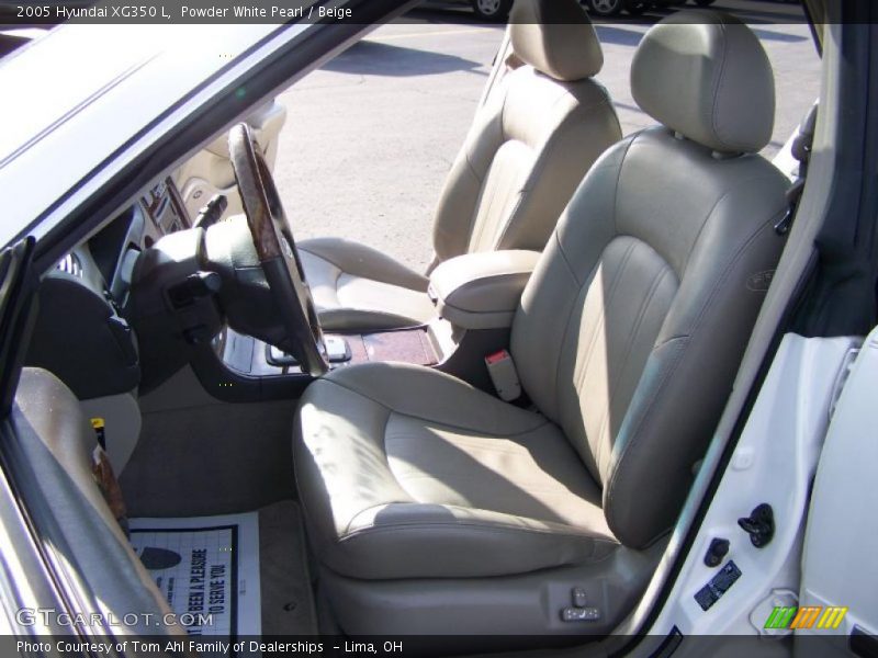 Powder White Pearl / Beige 2005 Hyundai XG350 L