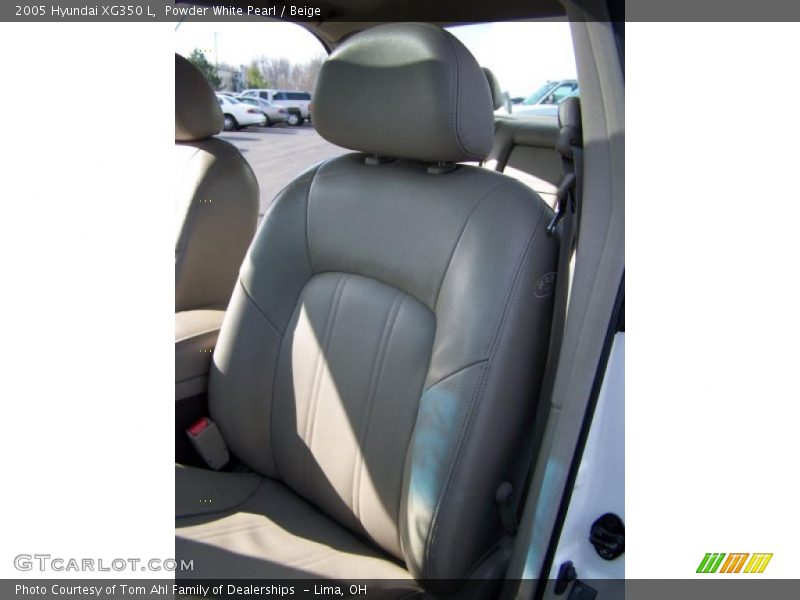 Powder White Pearl / Beige 2005 Hyundai XG350 L