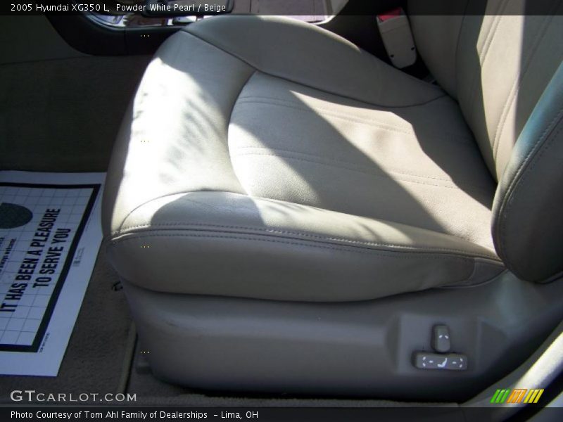 Powder White Pearl / Beige 2005 Hyundai XG350 L