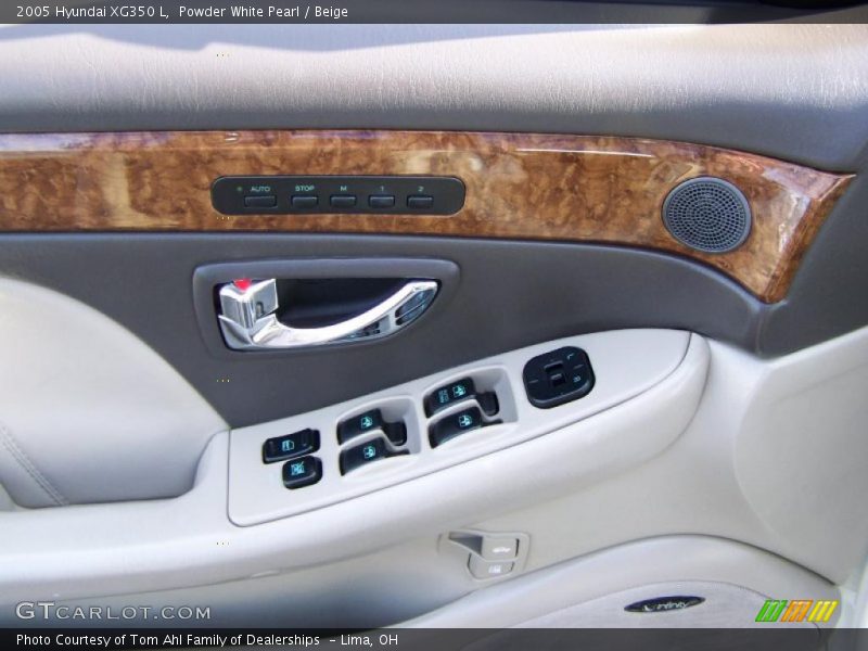 Powder White Pearl / Beige 2005 Hyundai XG350 L