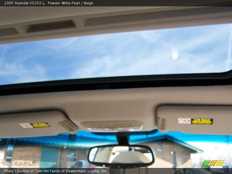 Powder White Pearl / Beige 2005 Hyundai XG350 L