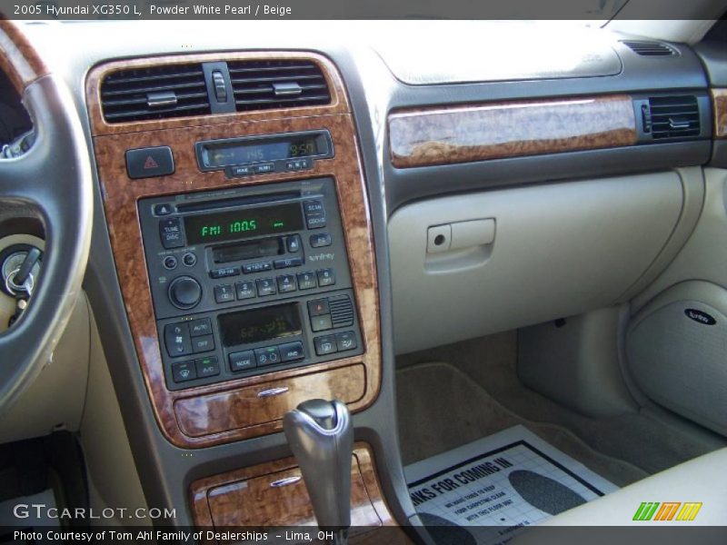 Powder White Pearl / Beige 2005 Hyundai XG350 L