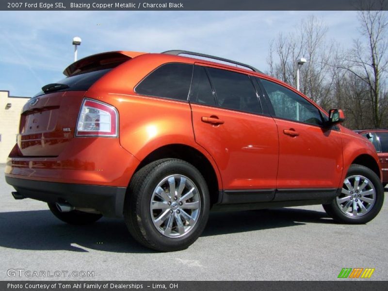 Blazing Copper Metallic / Charcoal Black 2007 Ford Edge SEL