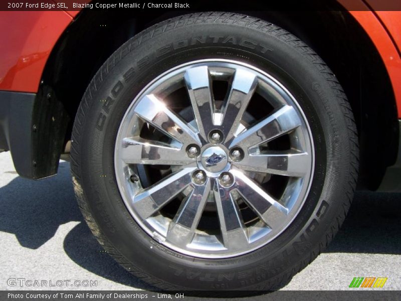 Blazing Copper Metallic / Charcoal Black 2007 Ford Edge SEL